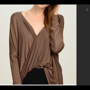 💥 Mocha Crossover Top - Reduced for CCO Sale